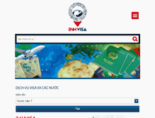 Tablet Screenshot of 24hvisa.com